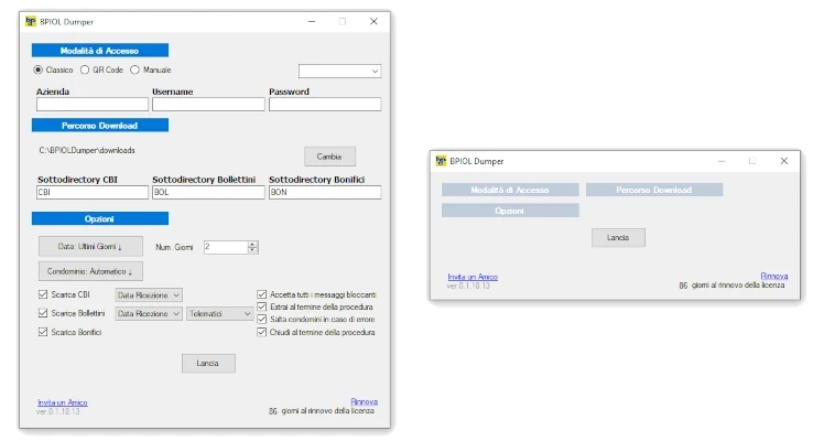 schermata principale